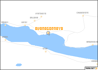 map of Ava Nagornaya