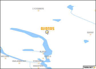 map of Avanäs