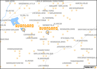 map of Avándaro