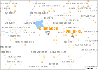 map of Avándaro