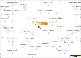 map of Avangard