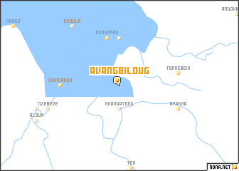 map of Avang-Biloug