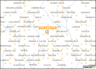 map of Avanzada