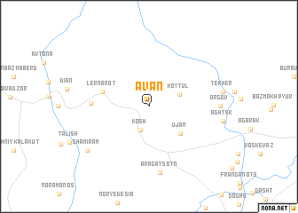 map of Avan