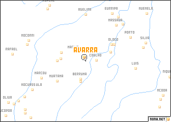 map of Avarra