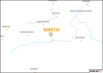 map of Āvartīn