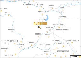 map of Avasinis