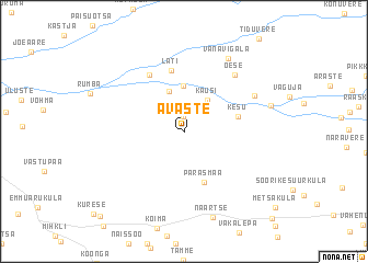 map of Avaste