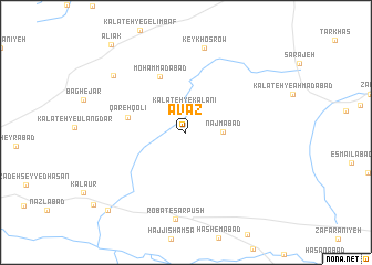 map of ‘Avaẕ