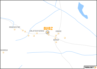 map of Āvāz
