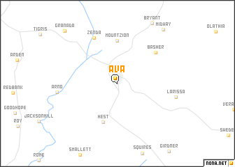 map of Ava