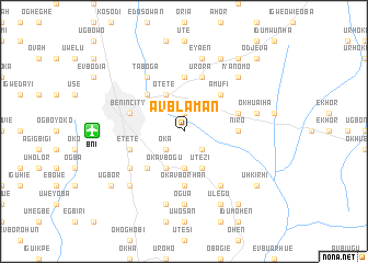 map of Avblaman