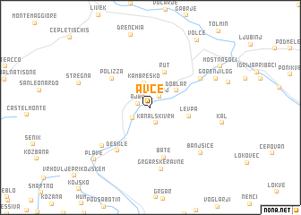 map of Avče