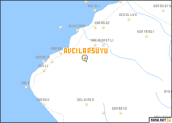 map of Avcılarsuyu