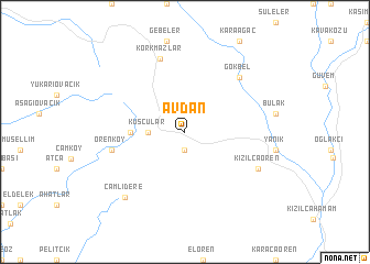 map of Avdan