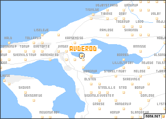 map of Avderød