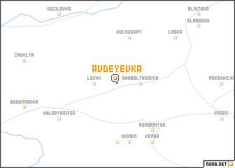 map of Avdeyevka