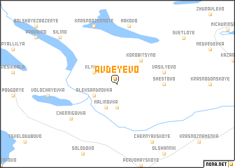 map of Avdeyevo