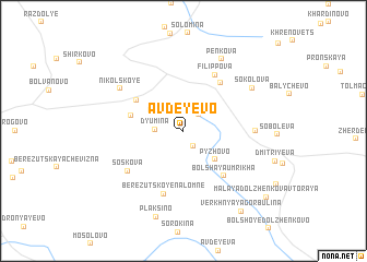 map of Avdeyevo