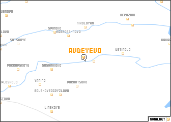 map of Avdeyevo