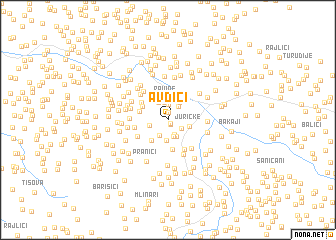 map of Avdići