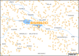 map of Avdihodžići