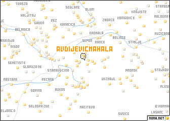 map of Avdijević Mahala