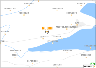 map of Avdon