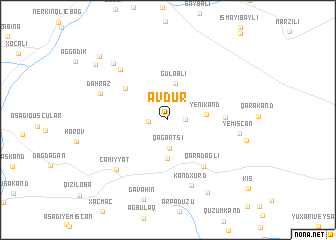 map of Avdur