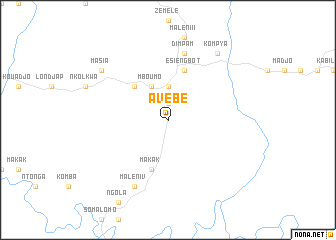 map of Avébé