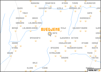 map of Avedjeme