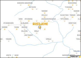 map of Avédjémé