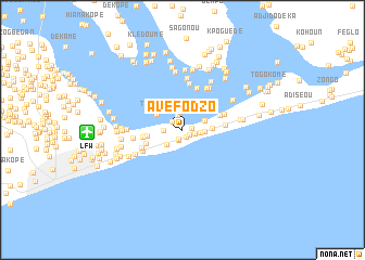 map of Avéfodzo