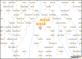 map of Avega