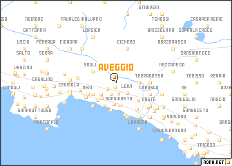 map of Aveggio