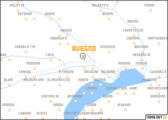 map of Avegno