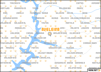 map of Aveleira