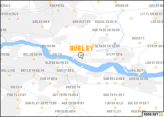 map of Aveley