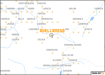 map of Avellanedo