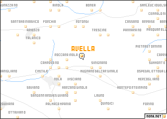 map of Avella