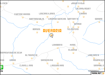 map of Ave María