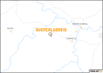 map of Avencal do Meio