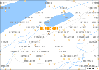 map of Avenches