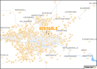 map of Avendale