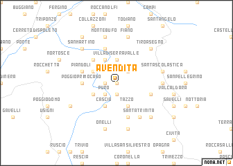 map of Avendita