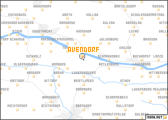 map of Avendorf