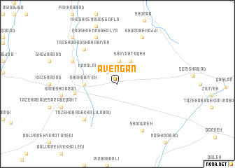 map of Āvengān