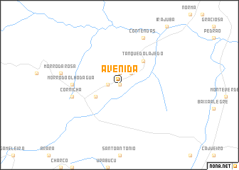 map of Avenida