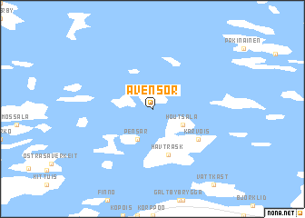 map of Åvensor