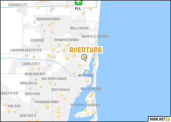 map of Aventura